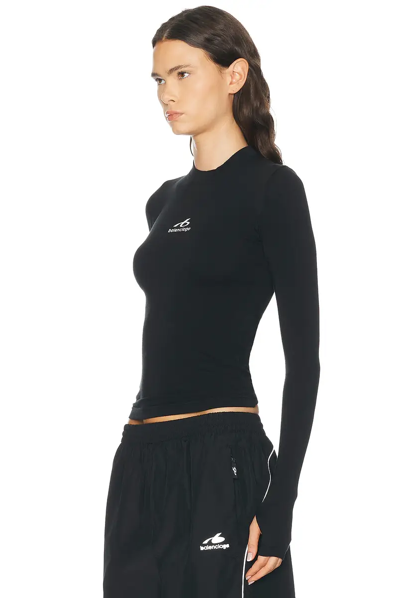 Balenciaga Ski Fitted Crewneck Top | Thumbnail 2 Balenciaga Ski Fitted Crewneck Top | Thumbnail 2