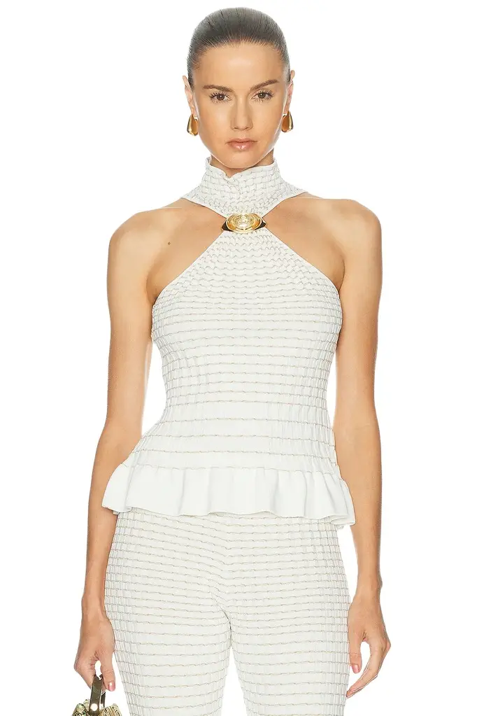 Casablanca Pleated Mosaic Top