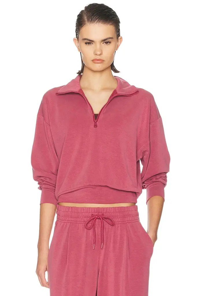 Cruiser Half Zip Cropped Sweatshirt Cruiser Half Zip Cropped Sweatshirt