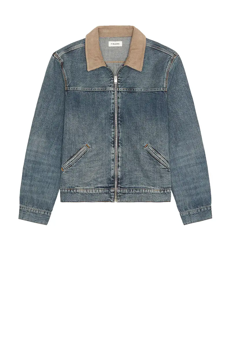 Frame Denim Zip Trucker | Thumbnail 4 Frame Denim Zip Trucker | Thumbnail 4