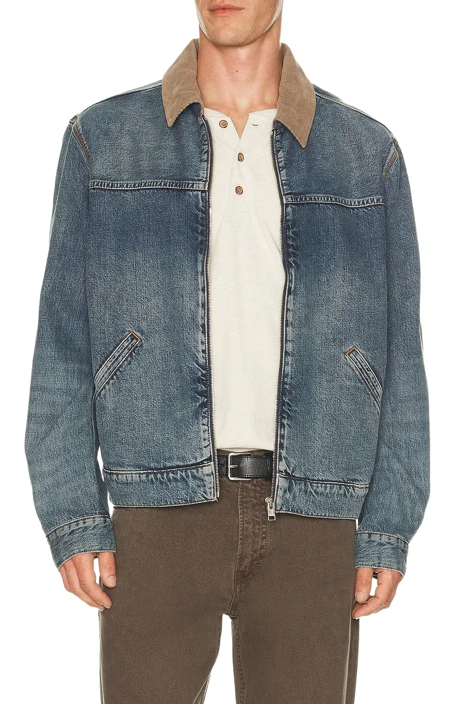 Frame Denim Zip Trucker
