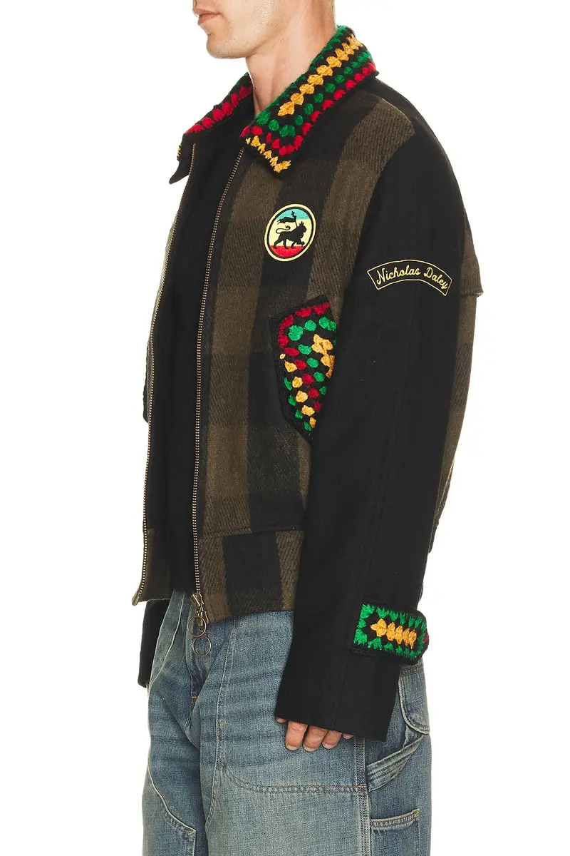 Nicholas Daley Patched Rebel Riot Jacket | Thumbnail 2 Nicholas Daley Patched Rebel Riot Jacket | Thumbnail 2