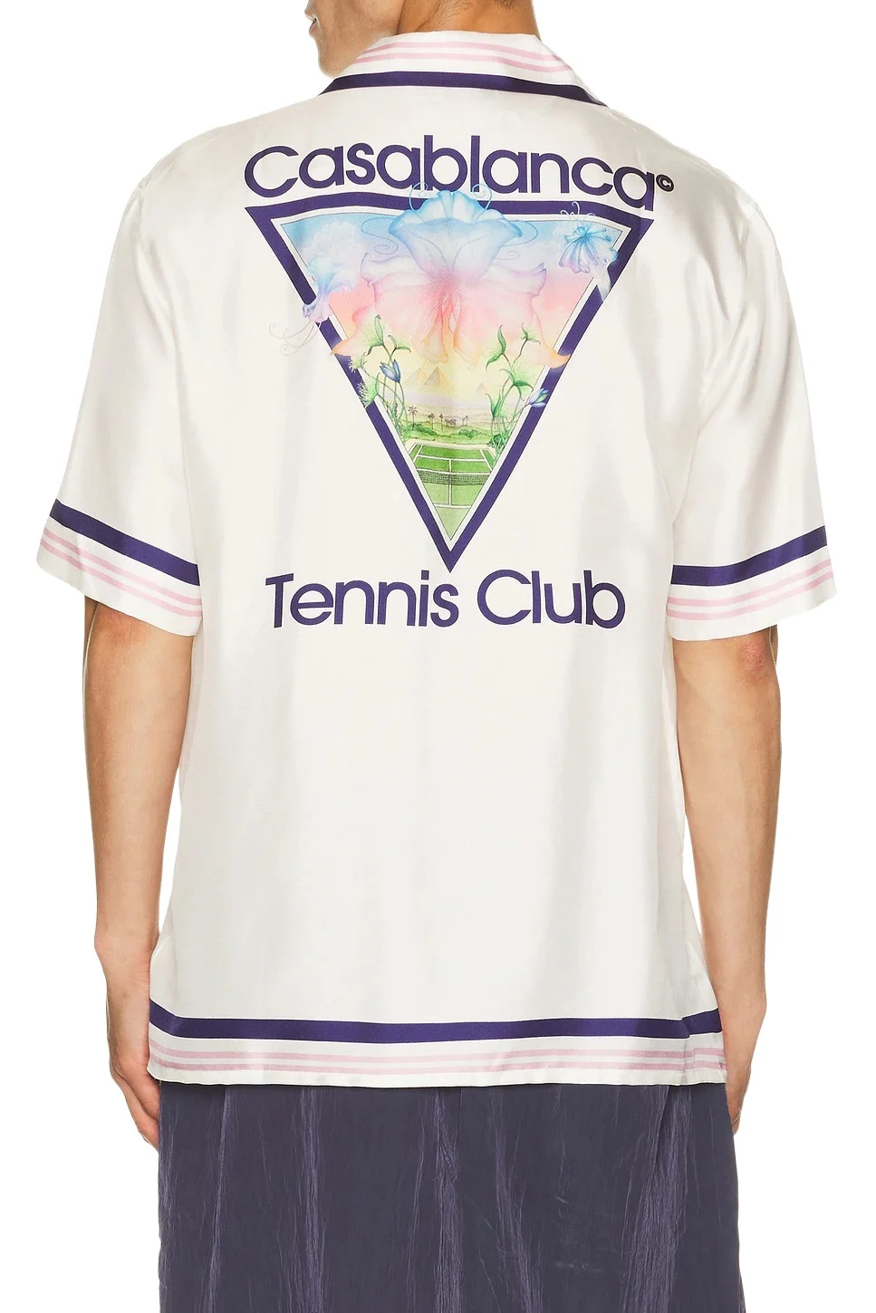 Casablanca Cuban Collar Short Sleeve Shirt