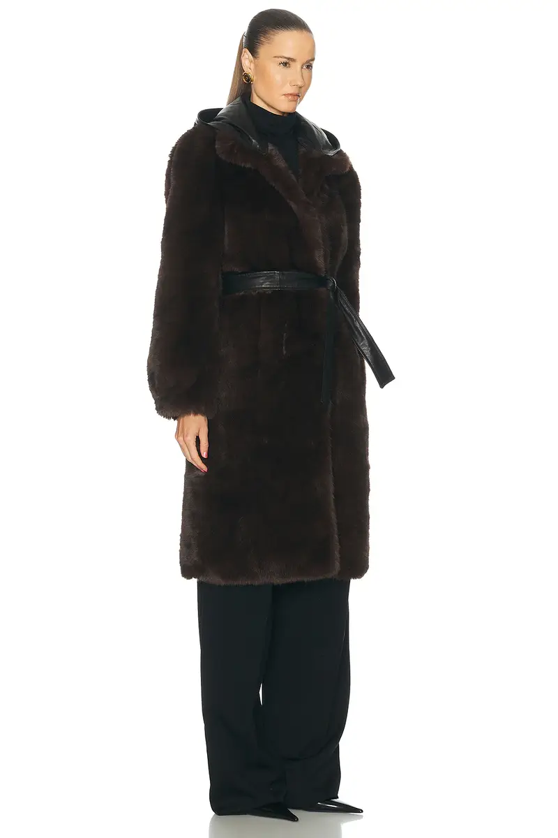 Mimchik Penny Maxi Faux Fur Coat | Thumbnail 3 Mimchik Penny Maxi Faux Fur Coat | Thumbnail 3