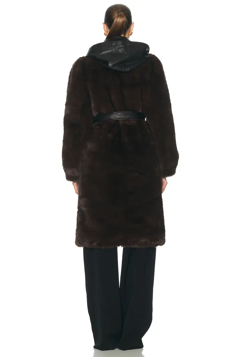 Mimchik Penny Maxi Faux Fur Coat | Thumbnail 4 Mimchik Penny Maxi Faux Fur Coat | Thumbnail 4