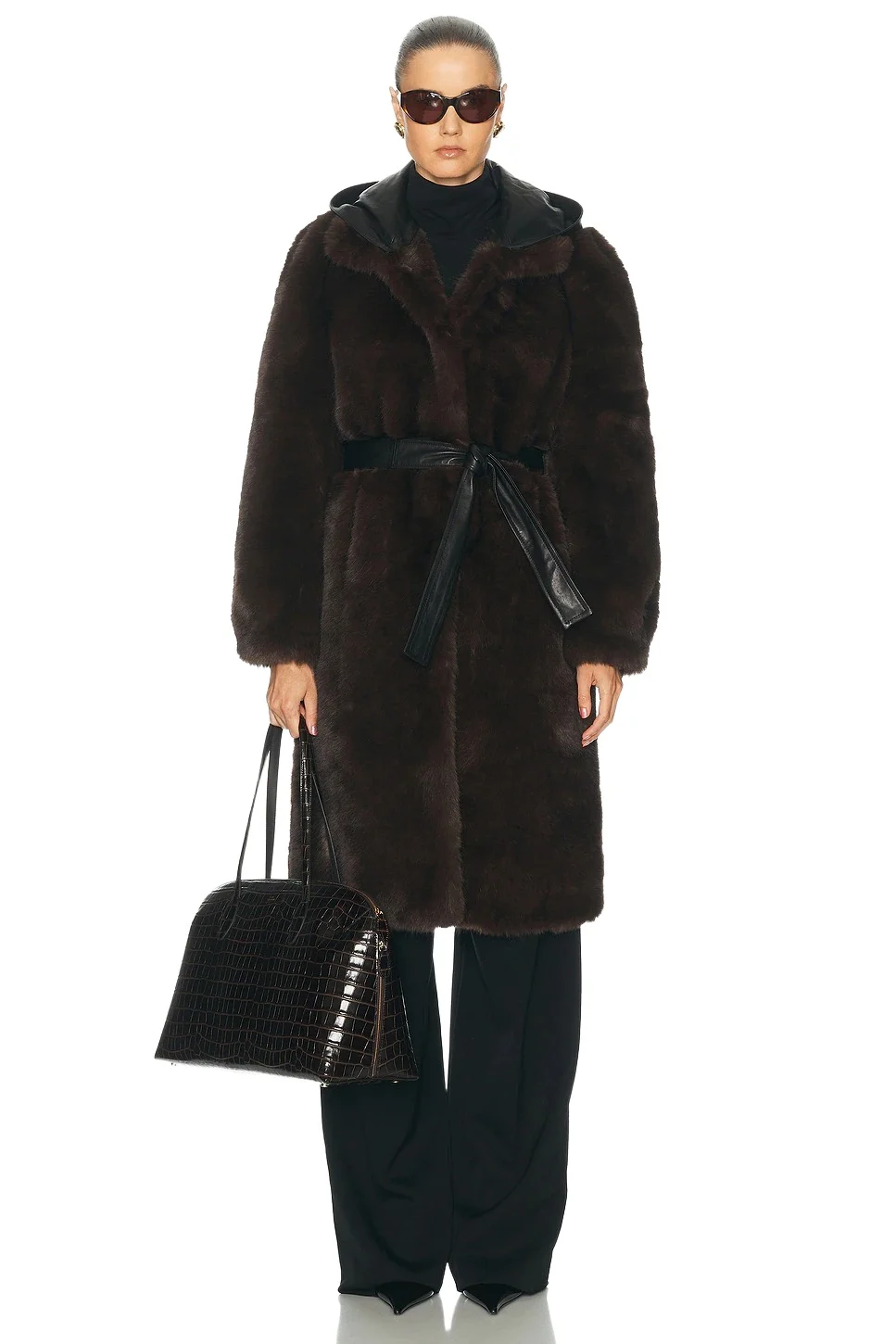 Mimchik Penny Maxi Faux Fur Coat