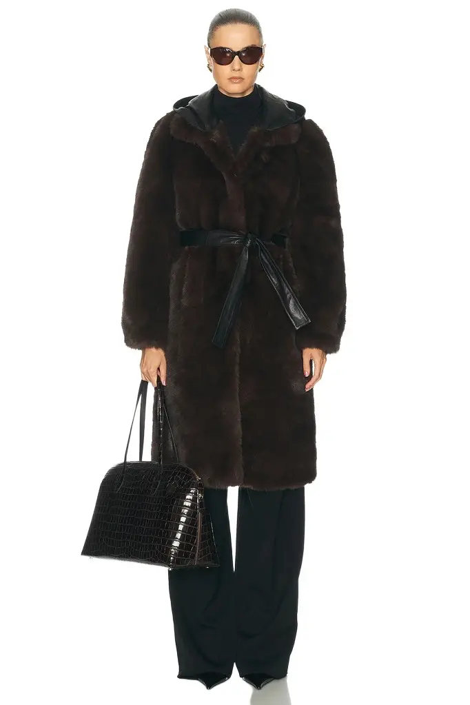 Mimchik Penny Maxi Faux Fur Coat