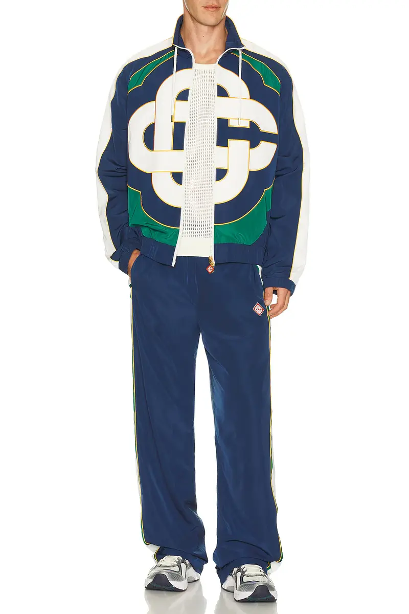 Casablanca Applique Colour Block Windbreaker Jacket | Thumbnail 3