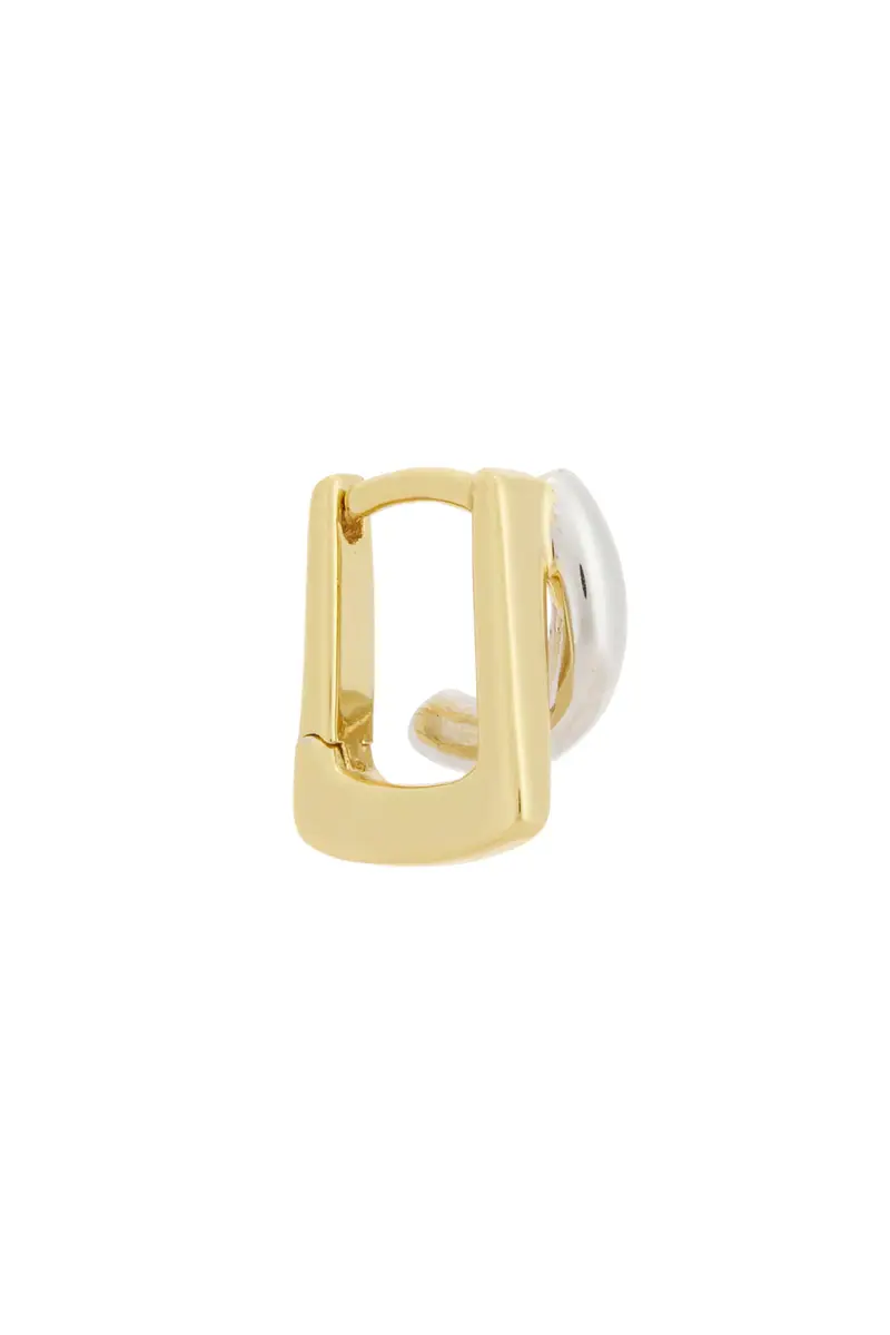 Tina Micro Sterling Silver Single Huggie Earring Tina Micro Sterling Silver Single Huggie Earring