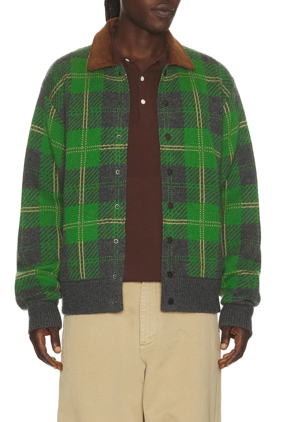 Guest In Residence Tartan Bomber