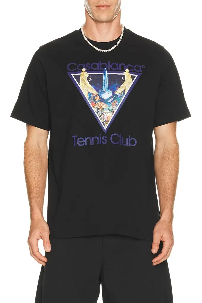 Monde Perdu Tennis Club Icon Printed Classic T-shirt Monde Perdu Tennis Club Icon Printed Classic T-shirt
