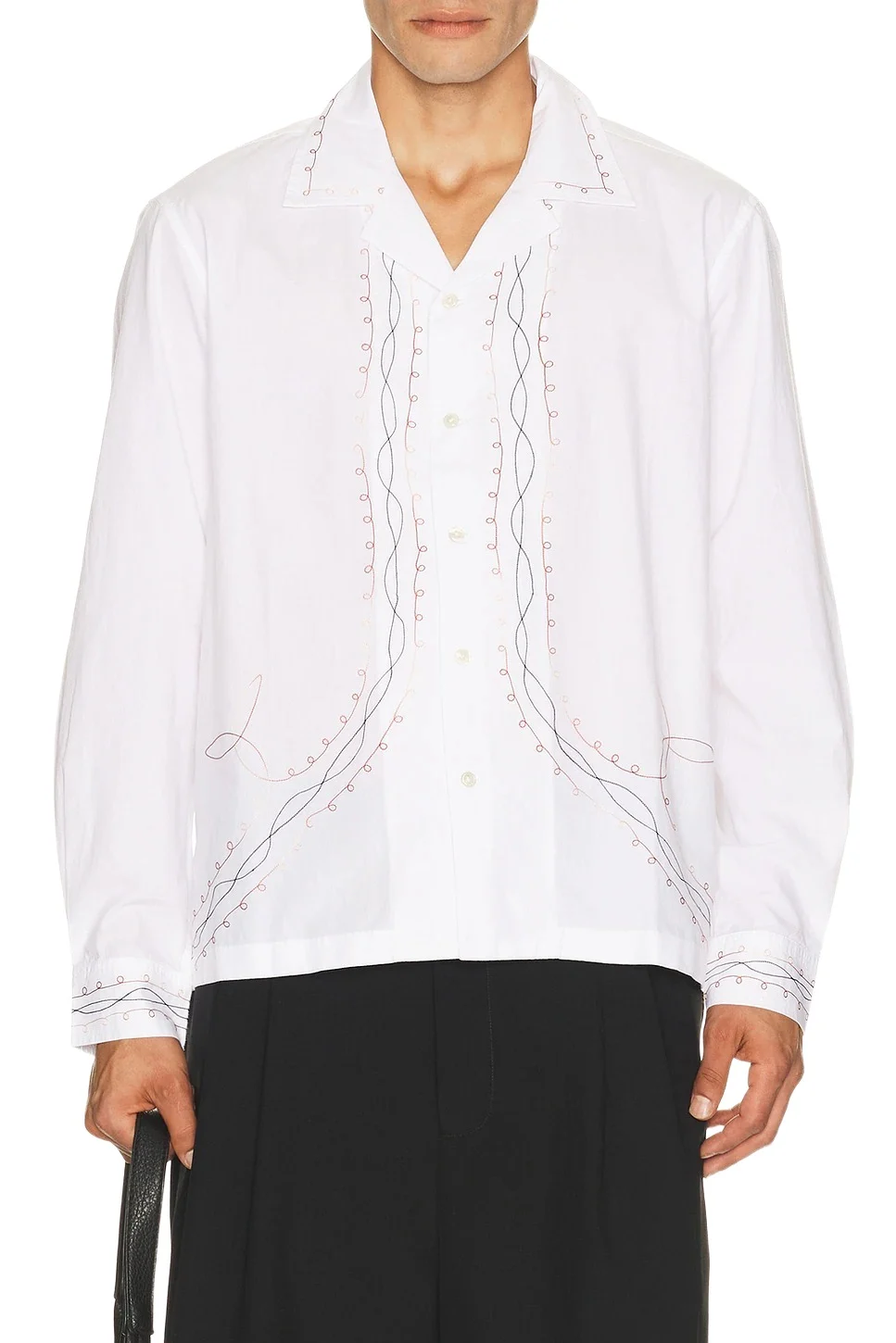 BODE Looped Chainstitch Long Sleeve Shirt