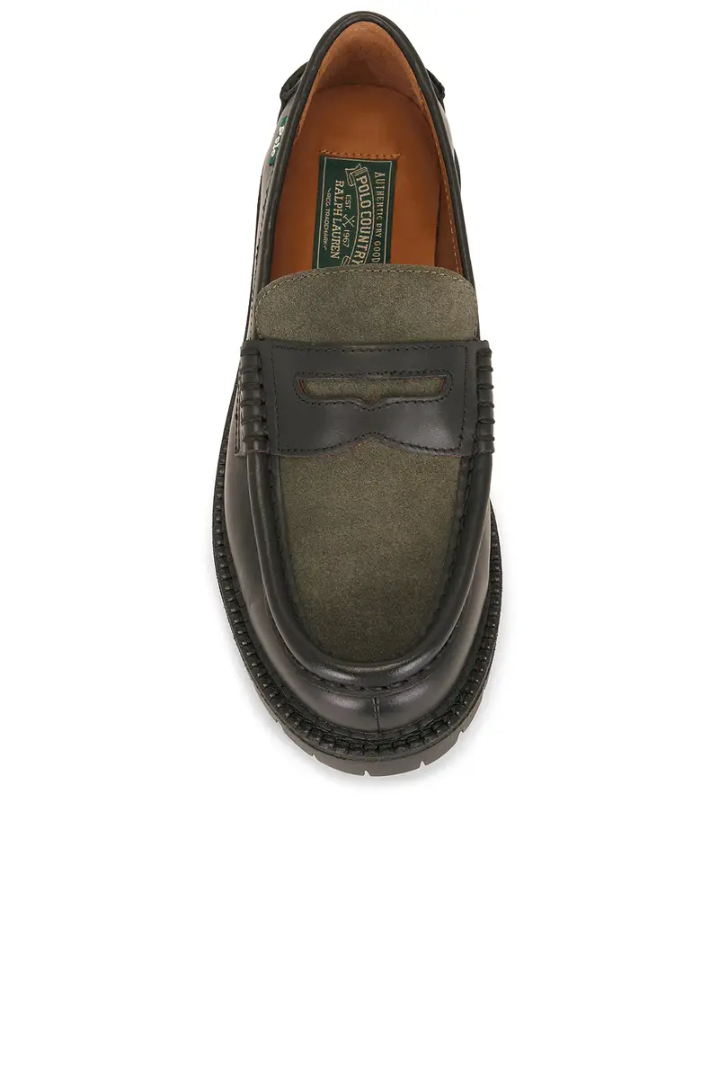 Polo Ralph Lauren Jett Penny Leather & Suede Casual Shoe | Thumbnail 4 Polo Ralph Lauren Jett Penny Leather & Suede Casual Shoe | Thumbnail 4