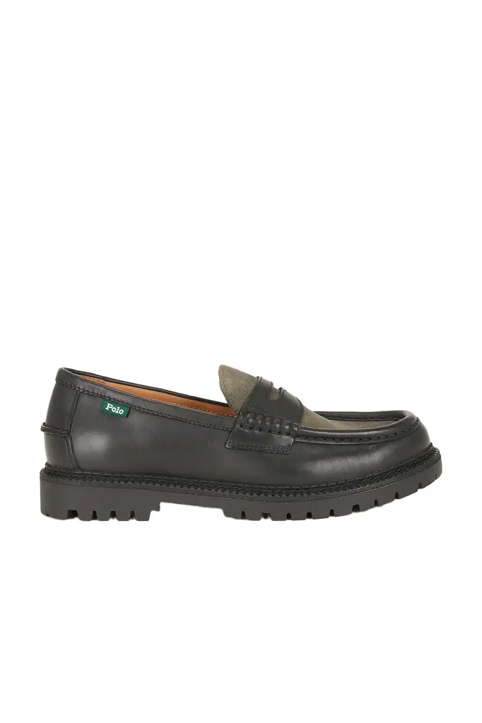 Polo Ralph Lauren Jett Penny Leather & Suede Casual Shoe