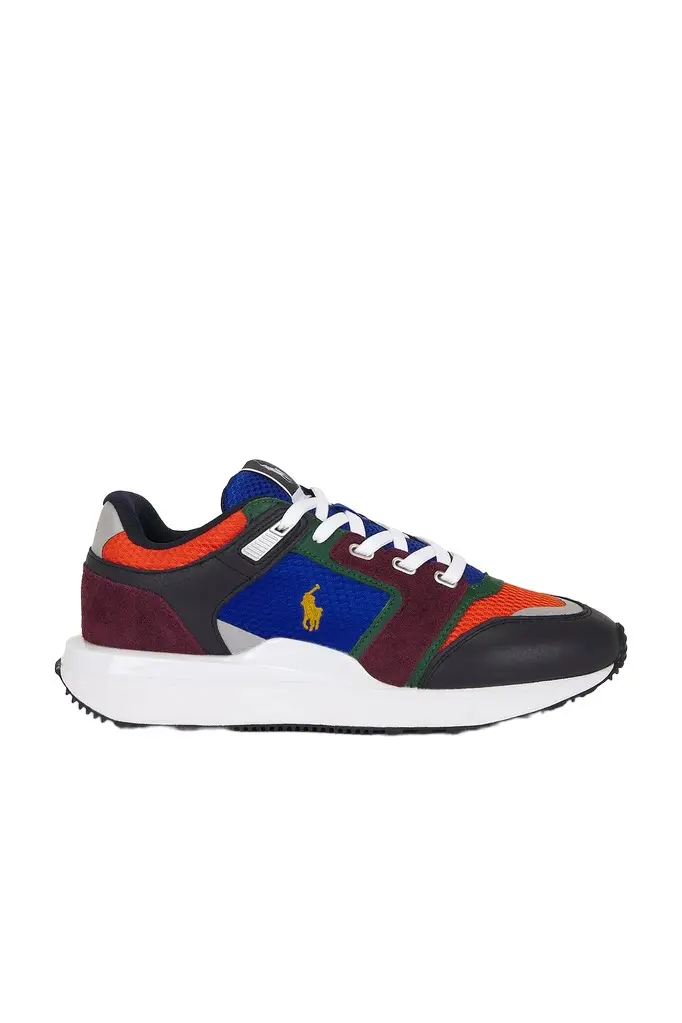 Polo Ralph Lauren Train 89 V2 Leather & Suede Low Top Sneaker
