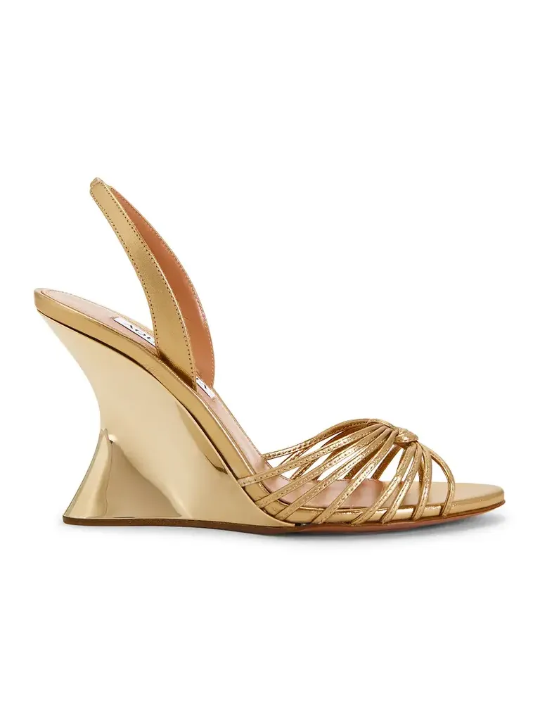Aquazzura Serenity Nappa 95 Wedge Sandal