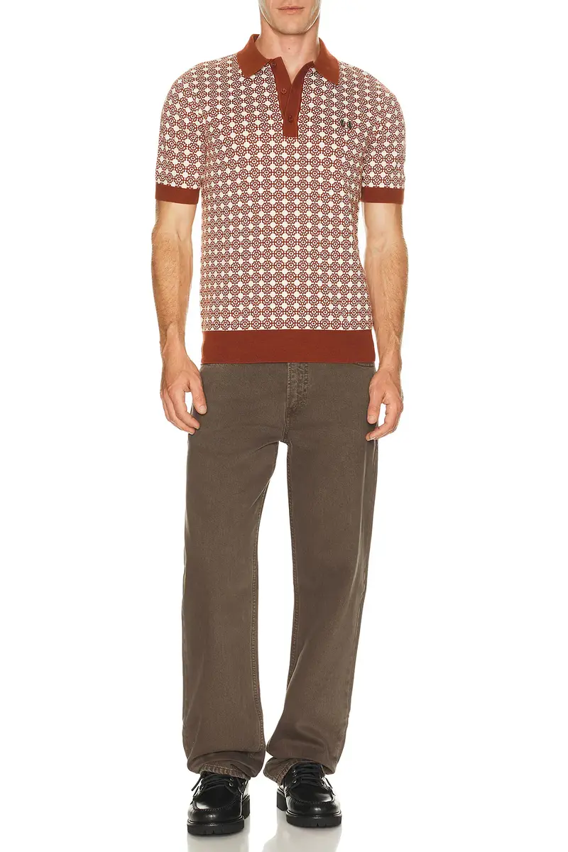 Fred Perry Floral Jacquard Polo | Thumbnail 3 Fred Perry Floral Jacquard Polo | Thumbnail 3