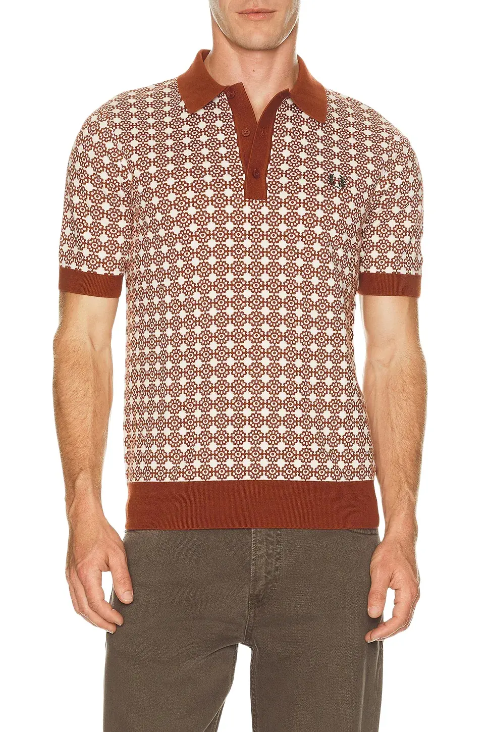 Fred Perry Floral Jacquard Polo