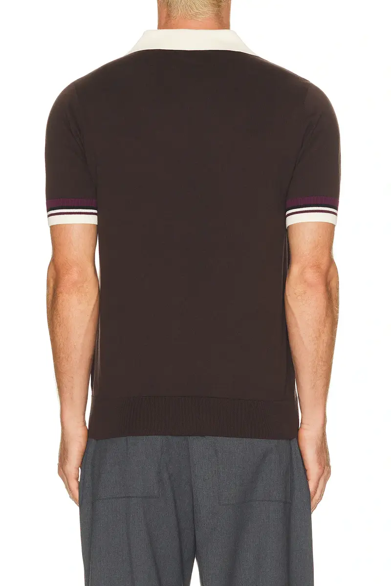 Fred Perry Tipped Open Neck Knitted Shirt | Thumbnail 2 Fred Perry Tipped Open Neck Knitted Shirt | Thumbnail 2