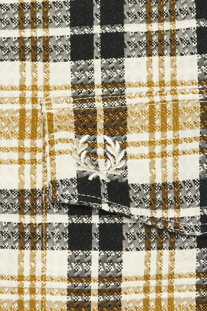Fred Perry Textured Check Overshirt | Thumbnail 5 Fred Perry Textured Check Overshirt | Thumbnail 5