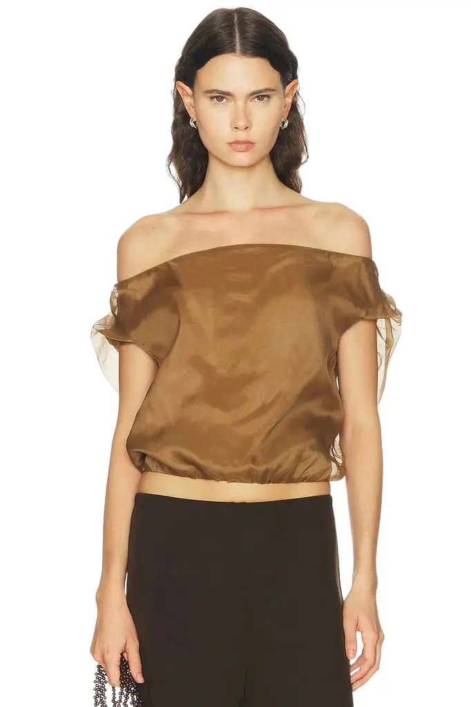 Staud Larissa Silk Top