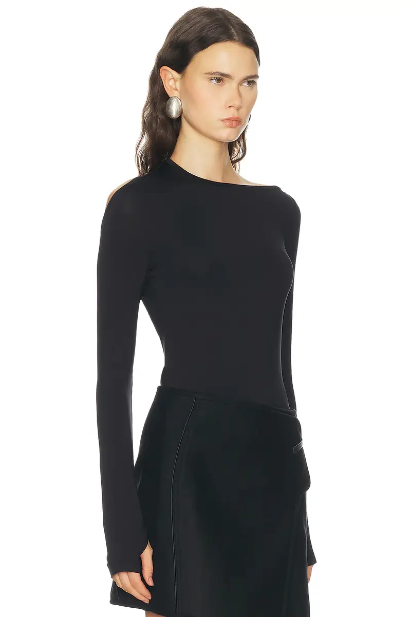 Helmut Lang Asymmetrical Cutout Top | Thumbnail 2 Helmut Lang Asymmetrical Cutout Top | Thumbnail 2