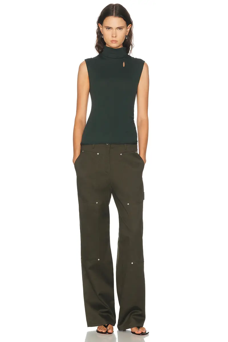 Helmut Lang Button Sleeveless Top | Thumbnail 4 Helmut Lang Button Sleeveless Top | Thumbnail 4