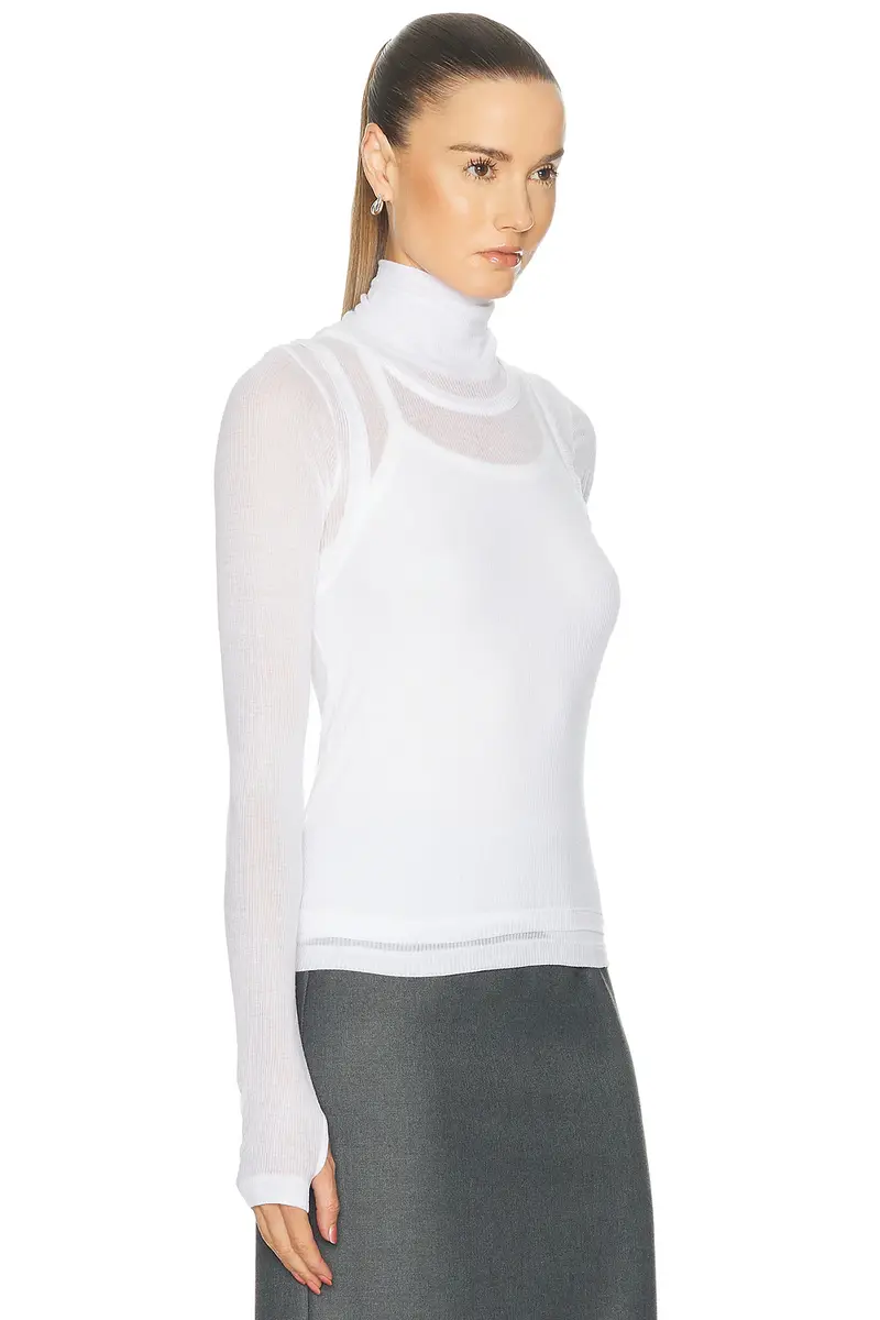 Helmut Lang Layer Long Sleeve Neck Sheer | Thumbnail 2 Helmut Lang Layer Long Sleeve Neck Sheer | Thumbnail 2