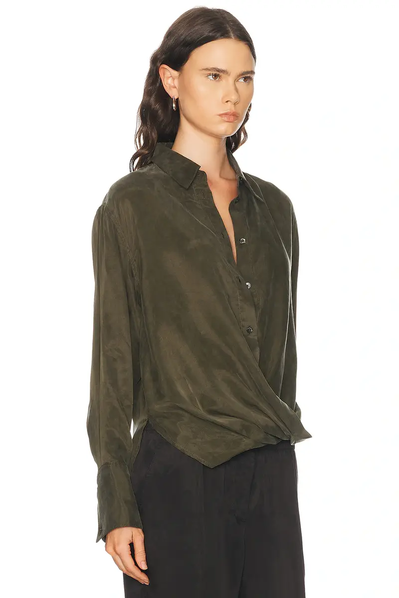 Helmut Lang Fluid Drape Shirt | Thumbnail 2 Helmut Lang Fluid Drape Shirt | Thumbnail 2
