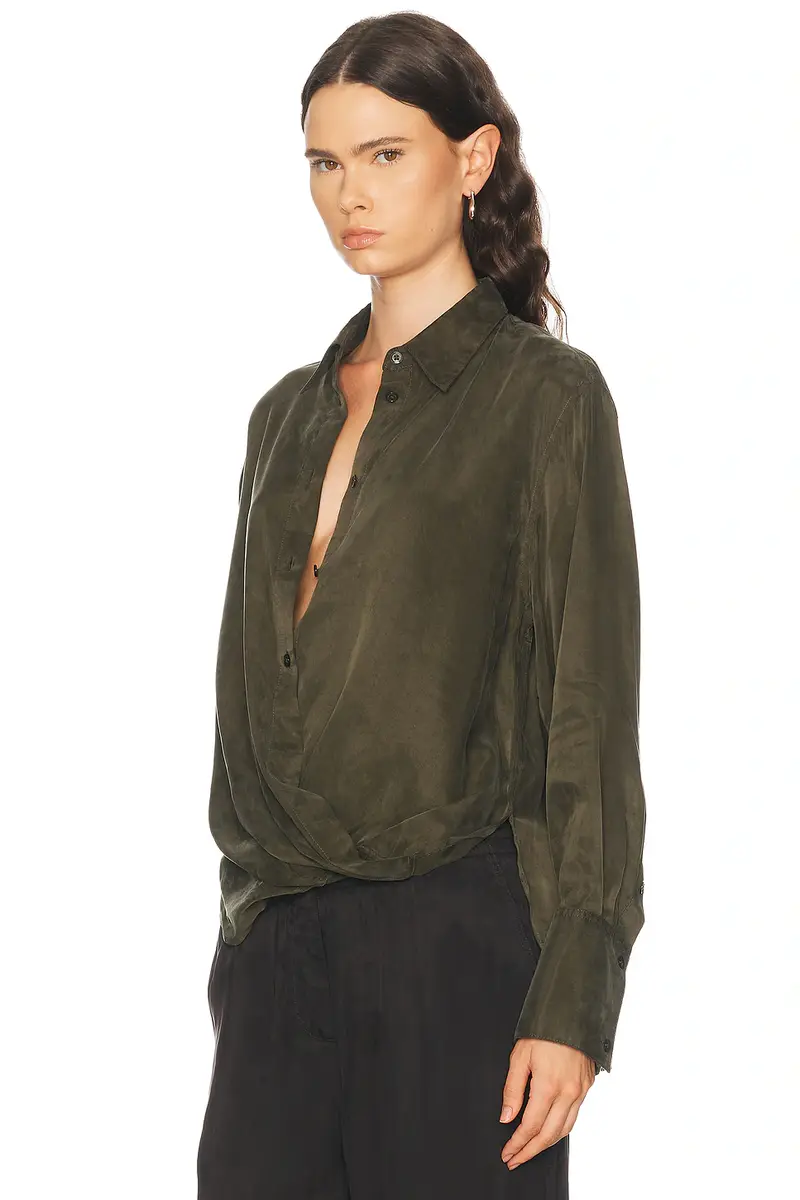 Helmut Lang Fluid Drape Shirt | Thumbnail 3 Helmut Lang Fluid Drape Shirt | Thumbnail 3