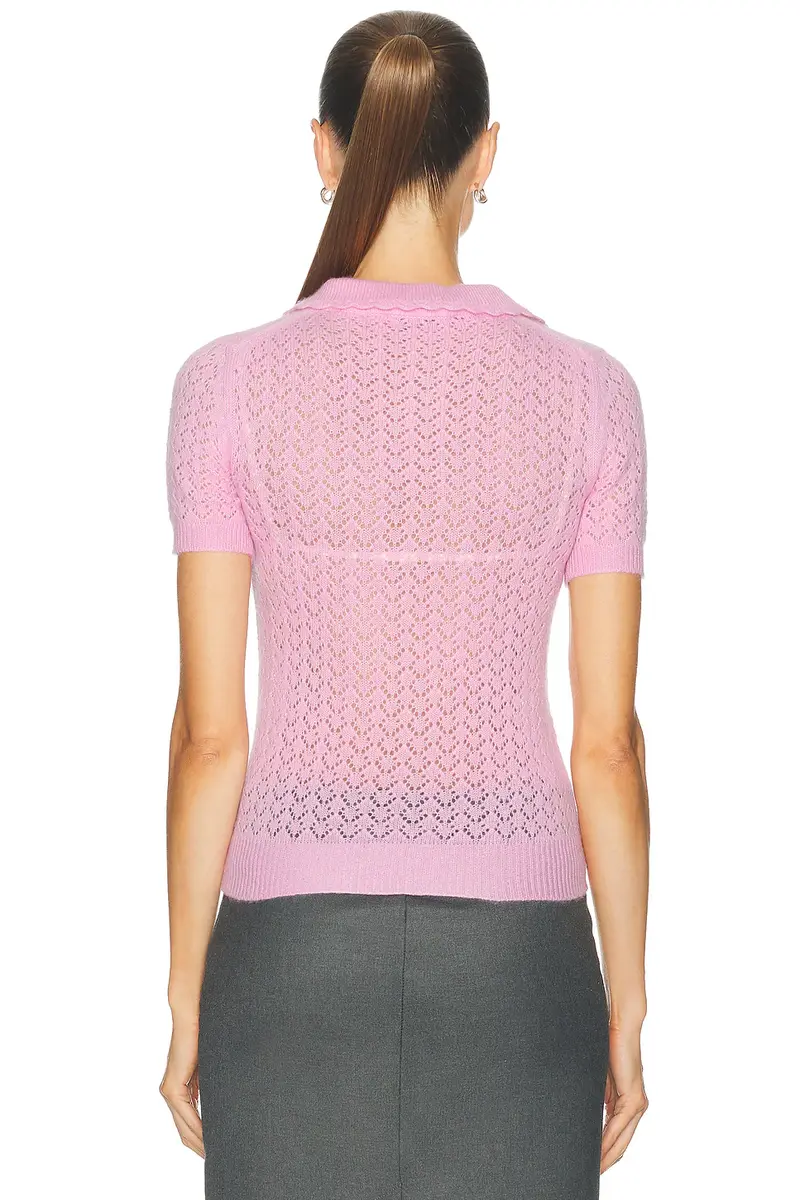 Miu Miu Cashmere Silk Pizzo Top | Thumbnail 3 Miu Miu Cashmere Silk Pizzo Top | Thumbnail 3