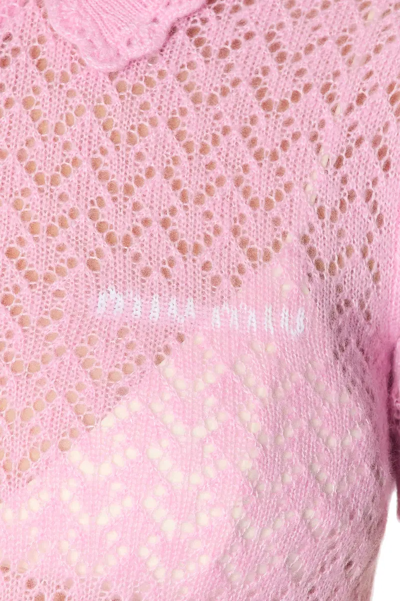 Miu Miu Cashmere Silk Pizzo Top | Thumbnail 5 Miu Miu Cashmere Silk Pizzo Top | Thumbnail 5