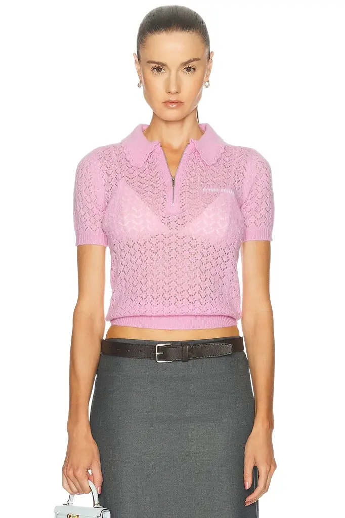 Cashmere Silk Pizzo Top Cashmere Silk Pizzo Top