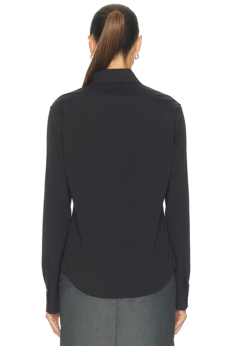 Miu Miu Popeline Stretch Washed Shirt | Thumbnail 3 Miu Miu Popeline Stretch Washed Shirt | Thumbnail 3