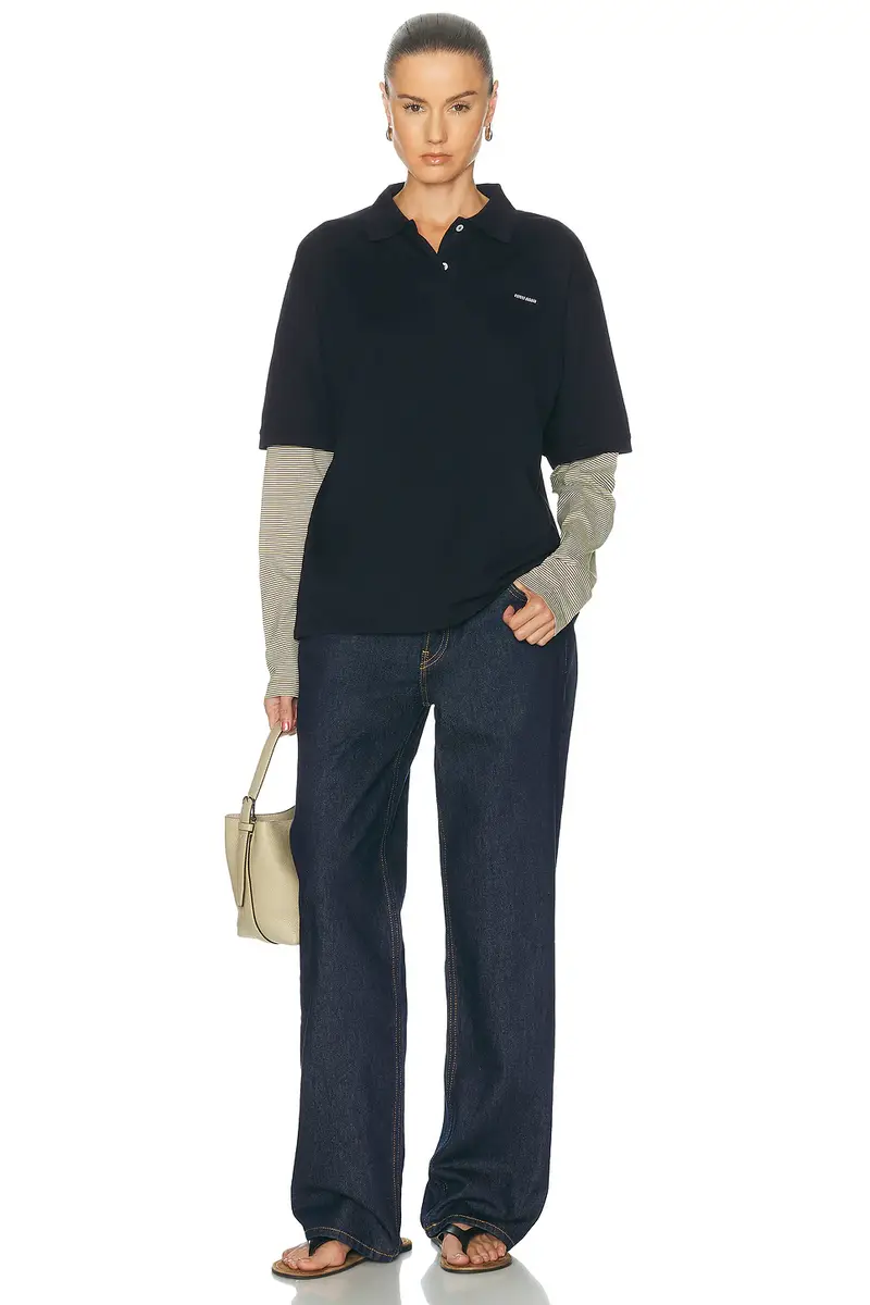 Miu Miu Jersey Polo Top | Thumbnail 4 Miu Miu Jersey Polo Top | Thumbnail 4