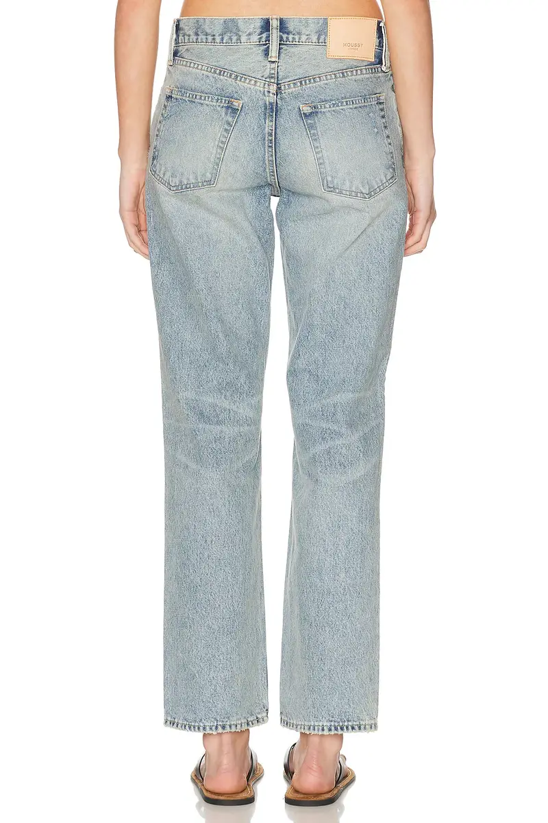 Moussy Vintage Albany Low Straight Leg Jeans | Thumbnail 4 Moussy Vintage Albany Low Straight Leg Jeans | Thumbnail 4