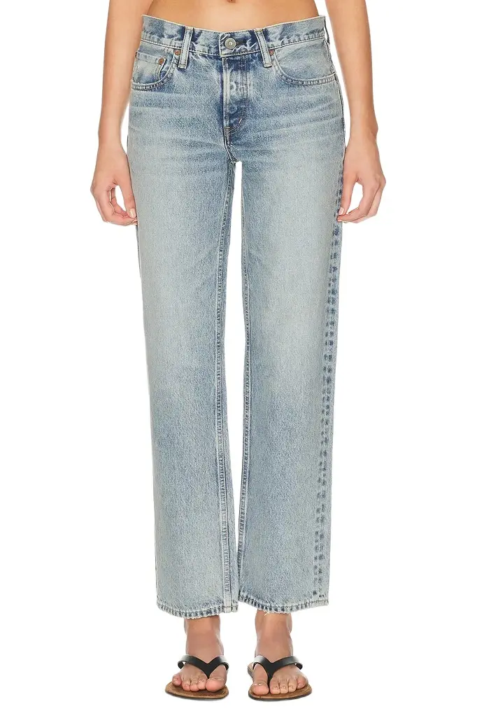 Moussy Vintage Albany Low Straight Leg Jeans