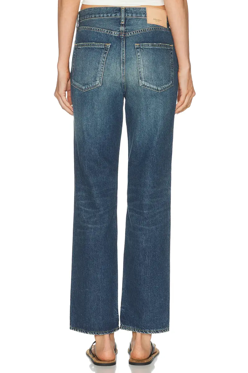 Moussy Vintage Leyden Straight Leg Jeans | Thumbnail 4 Moussy Vintage Leyden Straight Leg Jeans | Thumbnail 4