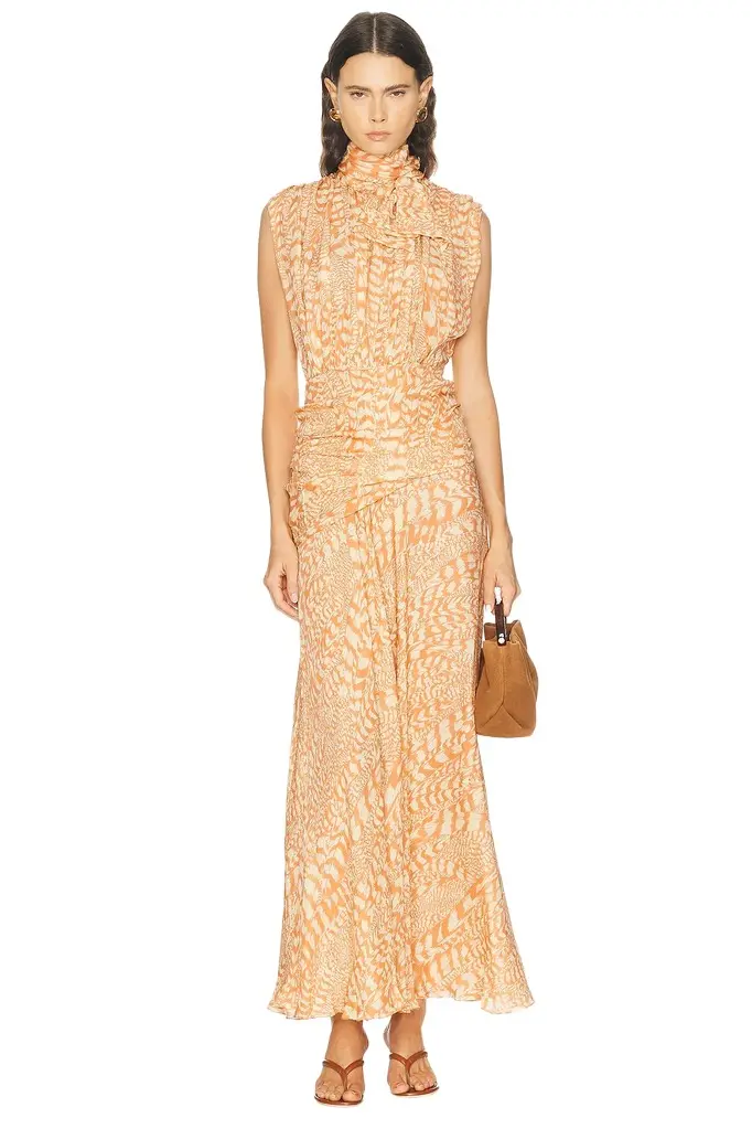 Johanna Ortiz Saffron Breeze Maxi Dress
