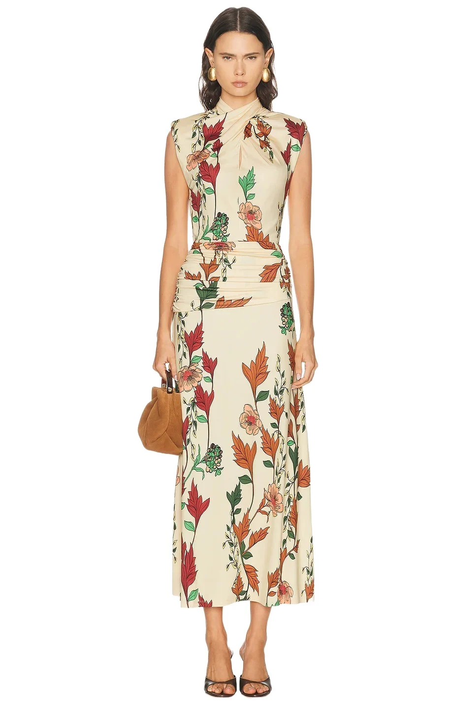 Hibiscus Compass Ankle Dress