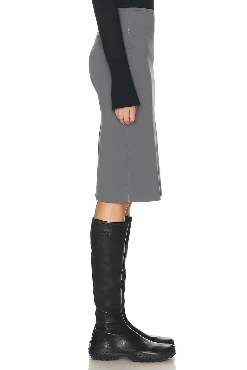 Miu Miu Popeline Stretch Skirt | Thumbnail 2 Miu Miu Popeline Stretch Skirt | Thumbnail 2