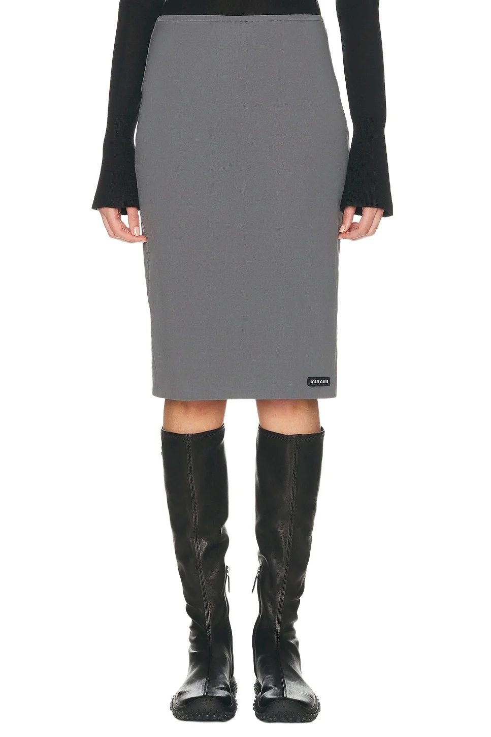Miu Miu Popeline Stretch Skirt
