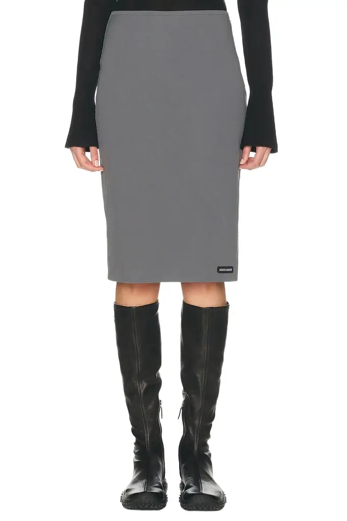 Miu Miu Popeline Stretch Skirt