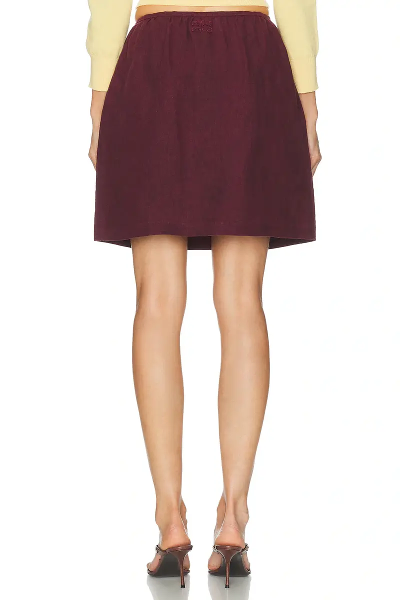Miu Miu Lino Skirt | Thumbnail 4