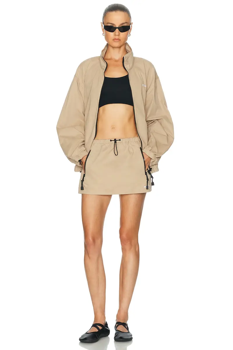 Miu Miu Gabardine Old Skirt | Thumbnail 6