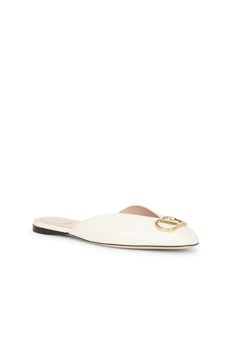 Valentino Garavani V Logo Signature Nappa Mule Flat | Thumbnail 2 Valentino Garavani V Logo Signature Nappa Mule Flat | Thumbnail 2
