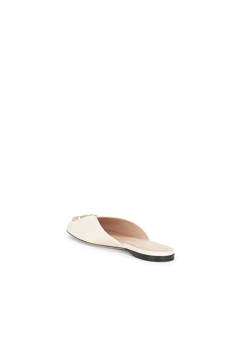 Valentino Garavani V Logo Signature Nappa Mule Flat | Thumbnail 3 Valentino Garavani V Logo Signature Nappa Mule Flat | Thumbnail 3