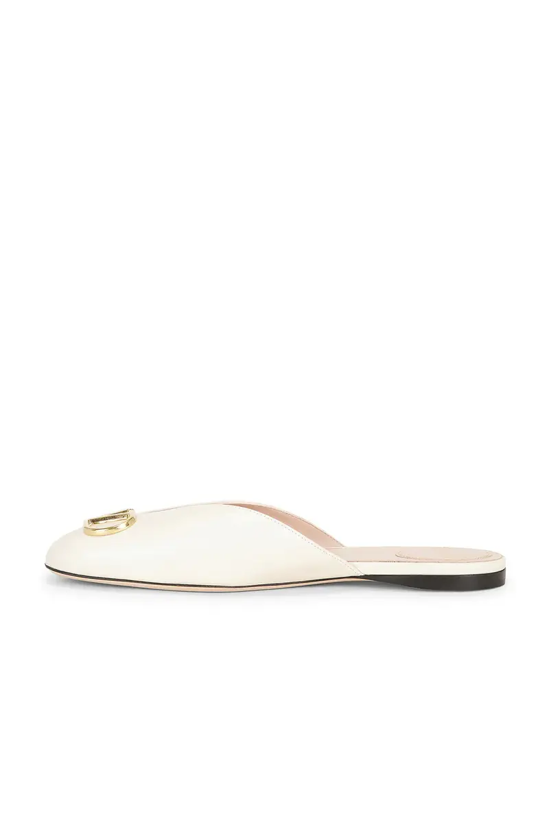Valentino Garavani V Logo Signature Nappa Mule Flat | Thumbnail 5 Valentino Garavani V Logo Signature Nappa Mule Flat | Thumbnail 5