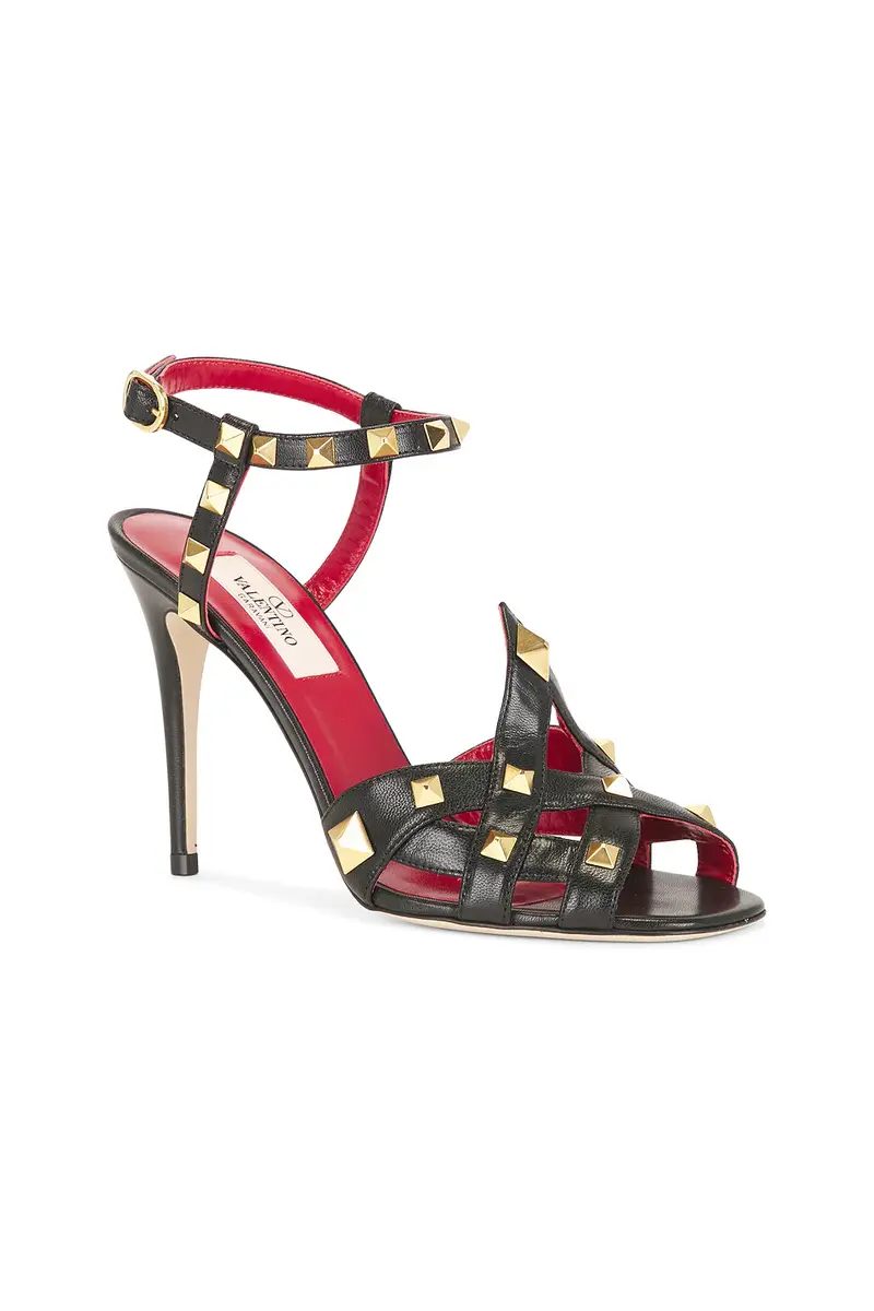 Valentino Garavani Studdy Brass Sandal | Thumbnail 2 Valentino Garavani Studdy Brass Sandal | Thumbnail 2