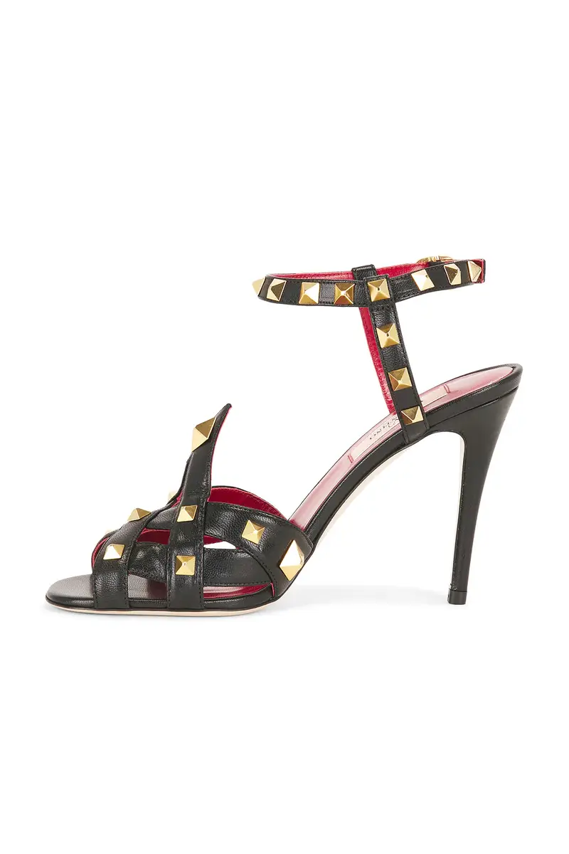 Valentino Garavani Studdy Brass Sandal | Thumbnail 5 Valentino Garavani Studdy Brass Sandal | Thumbnail 5